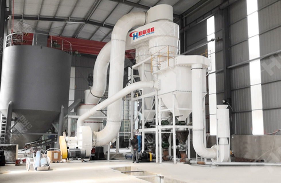 磨生石灰磨機HC1700縱擺磨粉機內蒙投產