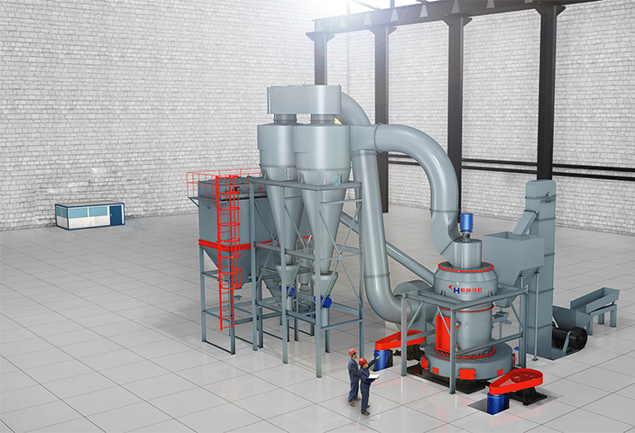 200目滑石雷蒙機HC縱擺式磨粉機設備成套設備組成